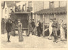 Sketches in Scotland: arrival of the coach at the Fife Arms, Braemar. Pubs 1880