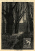 The months: October. Landscapes. Fine arts 1880 old antique print picture