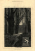 The months: October. Landscapes. Fine arts 1880 old antique print picture