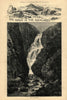 Queen Victoria in the Highlands: Falls of the Glassalt. Scotland 1880 print