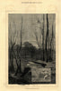 The months: November. Landscapes. Fine arts 1880 old antique print picture
