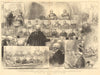 The Irish Land League trials in Dublin. Ireland 1881 old antique print picture