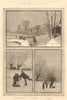 Frozen Thames scenes: An extemporised sledge. Twickenham. Teddington 1881