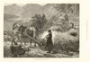Hay Harvest in Norway 1881 old antique vintage print picture