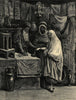 A bazaar in Algiers. Algeria. Markets 1881 old antique vintage print picture