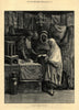 A bazaar in Algiers. Algeria. Markets 1881 old antique vintage print picture