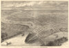 Winnipeg, the capital of Manitoba, in the Canadian Dominion 1881 old print