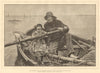 Her first hand at an oar-from the picture by M. Renouf. Child rowing 1881