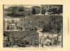 Warminster views: Royal party at railway station. Market-place. Wiltshire 1881