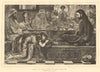 Jesus at the house of the Pharisee, by F. W. Lawson. Bible. Fine arts 1881
