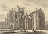 Melrose Abbey. Scotland 1881 old antique vintage print picture