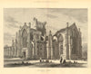 Melrose Abbey. Scotland 1881 old antique vintage print picture