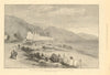 View of Menton, Queen Victoria's Mediterranean retreat. Alpes-Maritimes 1882