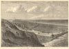 View of Great Yarmouth, from Gorleston. Norfolk 1882 old antique print picture