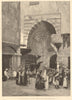 In the Khan el-Khalili souk, Cairo: Egyptian traders from the Red Sea 1882