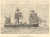 HMS Alexandra. Captain Charles F. Hotham. Royal Navy. Ships 1882 old print