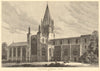Christchurch Cathedral, Oxford. Drawn by S. Read. Oxfordshire. Churches 1883