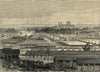 The Royal Agricultural Society at York: view of the show-yard. Yorkshire 1883