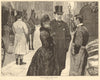 Their Christmas dinner - Turkey. Drawn by G. King. Markets 1883 old print