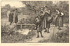 Strolling acrobats. Drawn by H. Gandy. Portraits. Performing Arts 1883 print