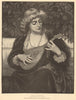 Una toccata. Mandolin Lute. By Miss C. Phillott. Ladies. Music 1883 old print