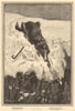 Lost, drawn by S. Berkley. Snow dogs. 1883 old antique vintage print picture