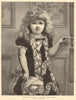 Christmas morning: a bouquet for mama. Drawn by Florence Gravier. Children 1883