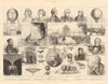 Centenary of ballooning. Montgolfier Sage aeronaut Lunardi Blanchard Sadler 1884