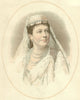 Madame Albani, Prima Donna. Canada. Opera 1884 old antique print picture