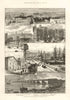 Montreal: Victoria Square/bridge. Place d'Armes. Harbour. Mcgill University 1884