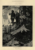 Christmas in Canada: going to church 1884 old antique vintage print picture