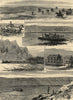 NW Rebellion Canada: Clark's Crossing. Train Nepigon break. Fort Qu'Appelle 1885