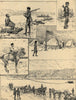 North-West Rebellion Canada: Militia at Clark's crossing South Saskatchewan 1885