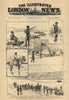 North-West Rebellion Canada: Militia at Clark's crossing South Saskatchewan 1885