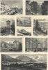 Malvern: Belle Vue Terrace. Swan Pool. College. Foley Walks. Worcestershire 1885