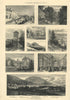 Malvern: Belle Vue Terrace. Swan Pool. College. Foley Walks. Worcestershire 1885