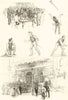 Curling match at Southport Glaciarium ice rink. Prizes Bolton last stone 1885