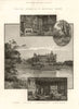 Hatfield House from the water. Dining-hall Drawing room Hertfordshire 1885