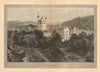 Balmoral: Balmoral Castle. Scotland 1885 old antique vintage print picture