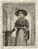 The squire's daughter. Pretty Ladies. Fine arts 1885 old antique print picture