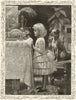 Except on business. Children. Dogs 1885 old antique vintage print picture