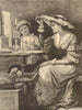 Old fashions. Pretty Ladies. Fine arts 1885 antique vintage print picture