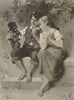 Fido's lesson. Children. Dogs 1885 old antique vintage print picture
