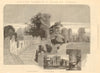 Warwick Castle. Castle Yard Keep Danish Mount. Warwickshire 1886 old print