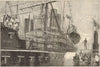 Malays manning the yards of the P & O steam-ship 