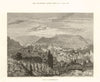 View of Baden bei Zürich, in Switzerland 1886 old antique print picture