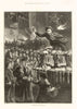 The Christmas goose merchant 1886 old antique vintage print picture