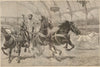 Olympia hippodrome, National Agricultural Hall, Kensington. Chariot-race 1887