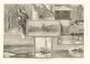 Winter in Rotterdam. Avenue park railway canal cathedral fish market 1887