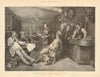 An English lady Salvation Army preacher in a Swiss tavern. Switzerland 1887